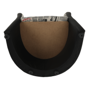 Klubové kreslo, ekokoža čierna/látka vzor novín, CUBA