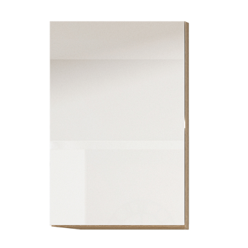 Skrinka horná G 40, vysoký biely lesk/dub sonoma, pravá, LINE