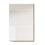 Skrinka horná G 30, vysoký biely lesk/dub sonoma, pravá, LINE