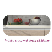 Skrinka dolná D 20, biela, LINE
