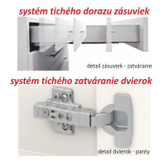 Dolná skrinka D 80, dub sonoma/biela , LINE