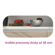 Dolná skrinka D 80 ZL, dub sonoma/biela, LINE