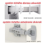 Dolná skrinka D 80 ZL, dub sonoma/biela, LINE