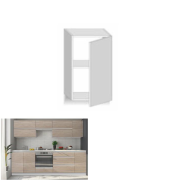 Skrinka horná G 40, dub sonoma/biela, pravá, LINE