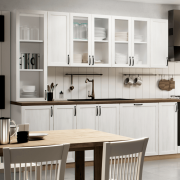 Spodná rohová skrinka, biela/sosna nordická, ROYAL D90N