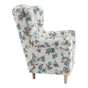 Kreslo ušiak, látka rose 14, CHARLOT