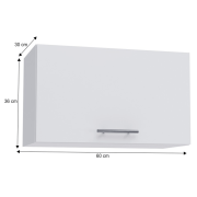 Horná skrinka, biela, FABIANA W - 60OK