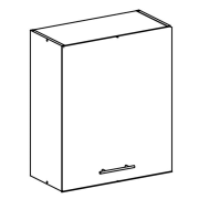 Horná skrinka, biela, ľavá, FABIANA W - 60