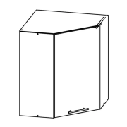 Horná rohová skrinka, dub sonoma/biela, pravá, FABIANA W - 60N