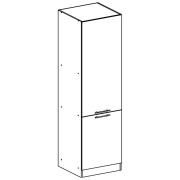 Potravinová skrinka, biela, pravá, FABIANA S60/210