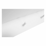 Vešiaková polica s 3 košíkmi, biela, RAFAELLO