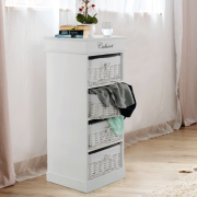 4-šuplíková komoda, biela, BLANCO