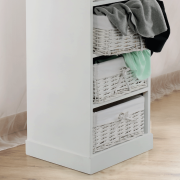 4-šuplíková komoda, biela, BLANCO