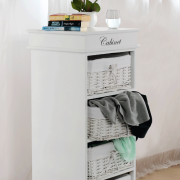 4-šuplíková komoda, biela, BLANCO