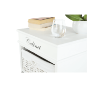 4-šuplíková komoda, biela, BLANCO