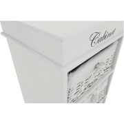 4-šuplíková komoda, biela, BLANCO