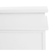 Lavica s úložným priestorom, biela, BLANCO SY1232