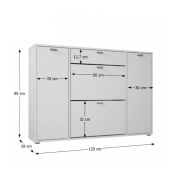 Botník, biela, ANABELA