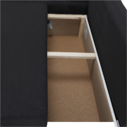 Rohová sedacia súprava, tmavosivá mix, POLARIS NEW