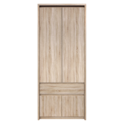 Vešiaková skriňa 4D1S, dub sonoma, NORTY TYP 2