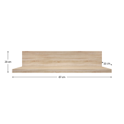 Polica 90, dub sonoma, NORTY TYP 19