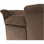 Rozkladacia sedacia súprava, hnedá látka, ľavá, SANTIAGO