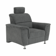 Kreslo, sivá látka, SANTIAGO