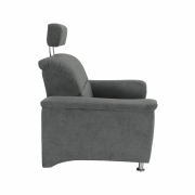 Kreslo, sivá látka, SANTIAGO