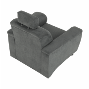 Kreslo, sivá látka, SANTIAGO