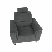 Kreslo, sivá látka, SANTIAGO