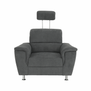 Kreslo, sivá látka, SANTIAGO