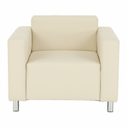 Kreslo, ekokoža béžová, HOMKER