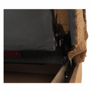 Rozkladacia pohovka, látka zlatá/vzor, ASIA NEW