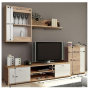 Obývacia stena, dub sonoma/biela, GENTA