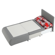 Rozkladacie kreslo, sivá, KENY NEW