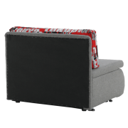 Rozkladacie kreslo, sivá, KENY NEW