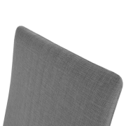 Jedálenská stolička, látka tmavosivá/chróm, AMINA