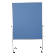 Moderačná tabuľa plstená 150x120 cm PREMIUM modrosivá