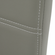 Jedálenská stolička, svetlosivá/svetlé šitie, ABIRA NEW