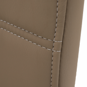 Jedálenská stolička, capuccino/svetlé šitie, ABIRA NEW