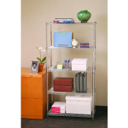 Regál, 5-policový, chróm, JUVEN