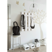 Vešiaková stena, biela, KORADO NEW