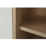 Skriňa s regálom, dub sonoma/biela, MAURUS NEW MA52