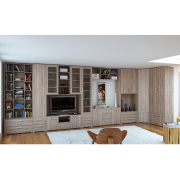 Skriňa policová úzka, dub sonoma, DUNAJ TYP 3