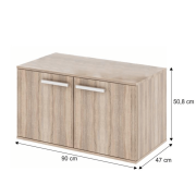 Nízka skrinka, dub sonoma, DUNAJ TYP 7