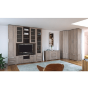 Rohová skriňa, dub sonoma, DUNAJ TYP 15