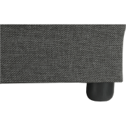 Rohová sedacia súprava, sivá/čierna, pravá, MEXX