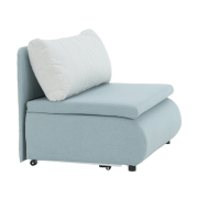 Rozkladacie kreslo, mentolová/krémová, KENY NEW