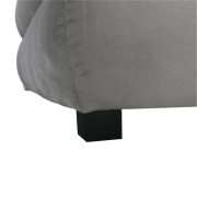 Rozkladacia pohovka, látka sivá/tyrkysová, CLIV