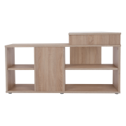 PC stôl, dub sonoma/biela, NOE NEW